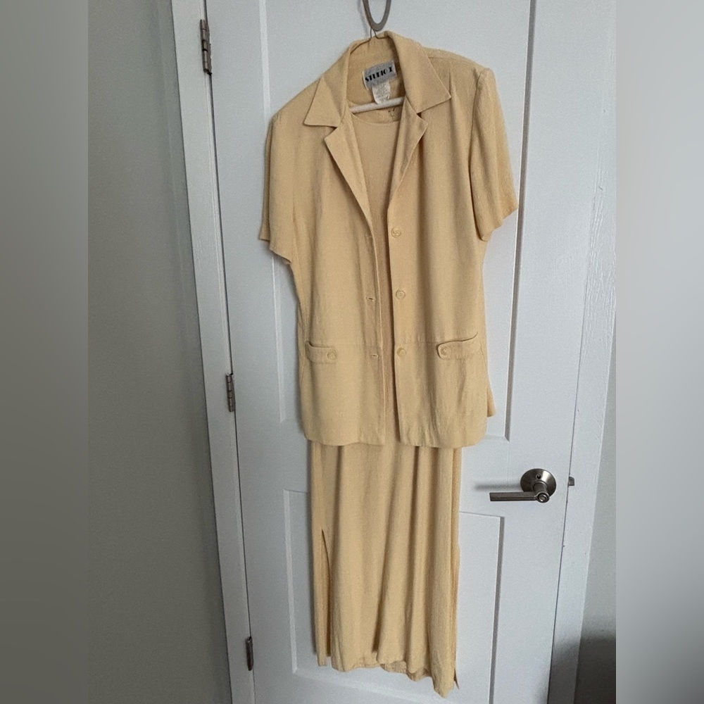 Elegant Cream Two-Piece dress